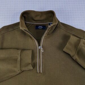 Callaway Golf X Series 1/4 Zip Sweater Brown Men's L 46" Embroidered Pullover